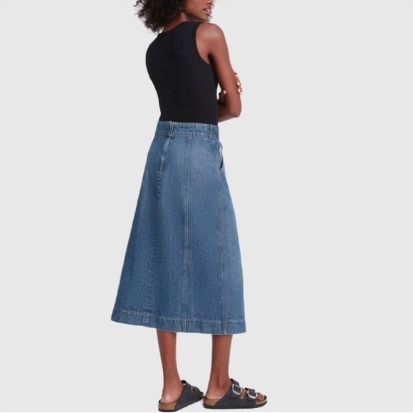 G. Label by Goop Amanda Rib Knit Bodysuit in Black - Picture 4 of 11